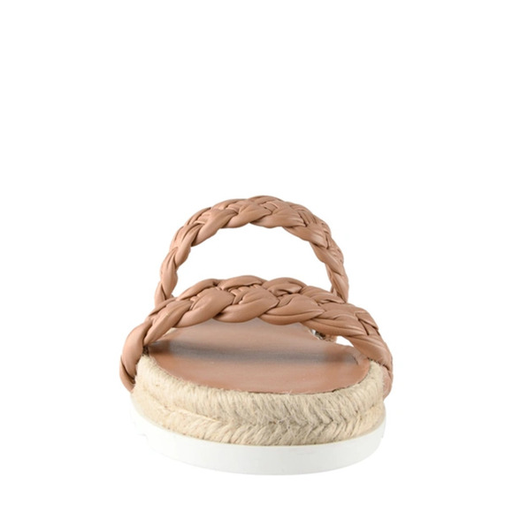 Marc Fisher Jaimee Espadrille Slide Sandal In Macaroon Leather Size 5.5M NWOB - Picture 3 of 11